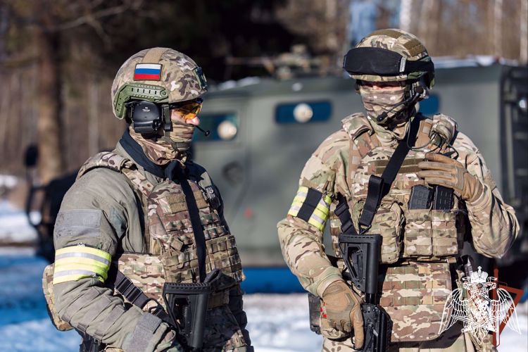 THE NATIONAL GUARD TROOPS FEDERAL SERVICE OF THE RUSSIAN FEDERATION TAKES PART IN THE DELIVERY OF HUMANITARIAN AID TO THE UKRAINIAN RESIDENTS