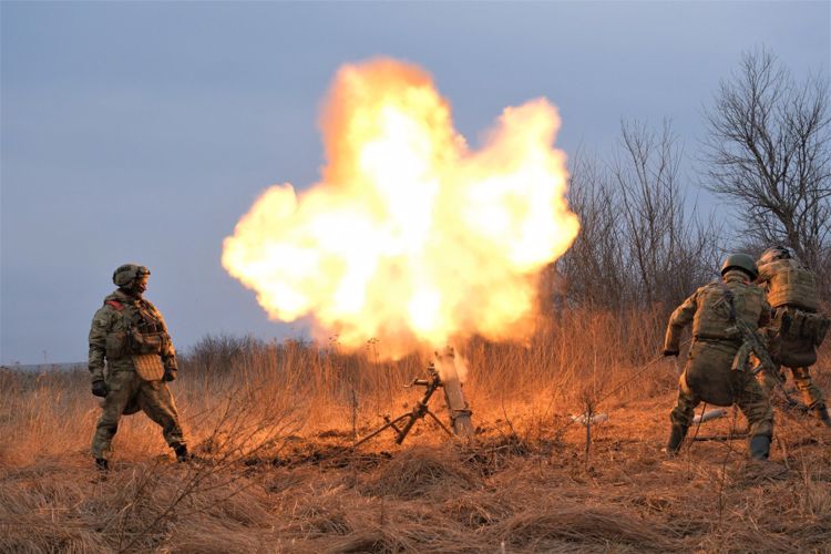 THE ROSGUARD SPECIAL FORCES UNITS DESTROY THE ENEMY IN THE LUHANSK PEOPLE’S REPUBLIC USING A WANDERING MORTAR AND MODERN UNMANNED AERIAL VEHICLES
